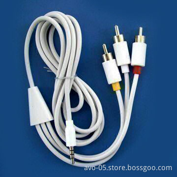 A/V Cables for Apple's iPod, Connects Via 3.5mm Jack, Provides Video and Audio Output